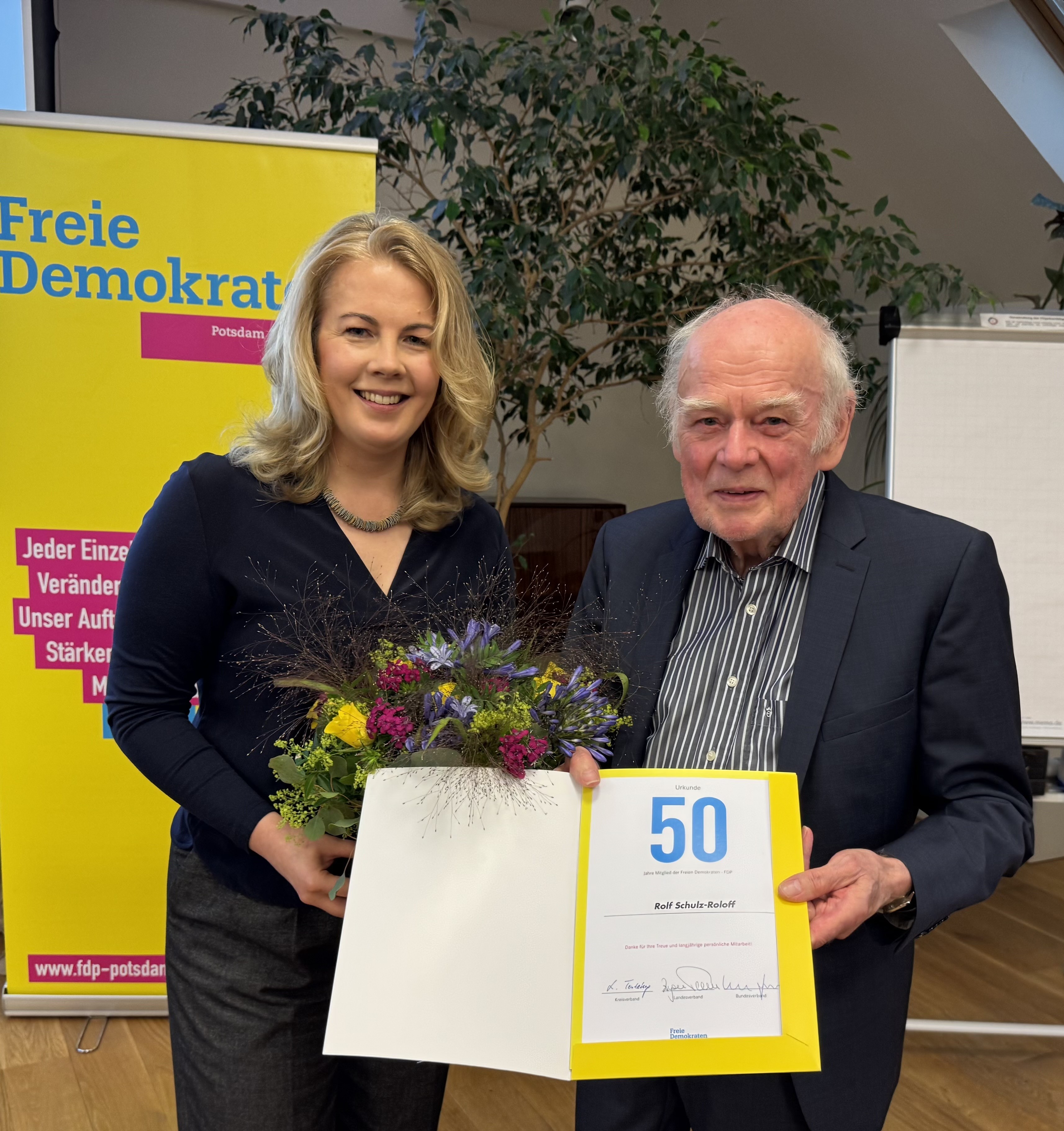 Linda Teuteberg und Rolf Schulz-Roloff