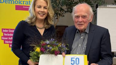 Linda Teuteberg und Rolf Schulz-Roloff